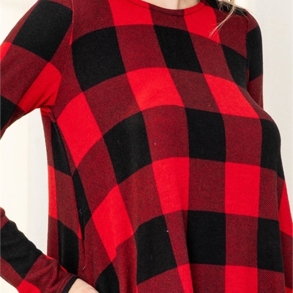 HACCI PLAID POCKET TUNIC TOP - Picture 3 of 13
